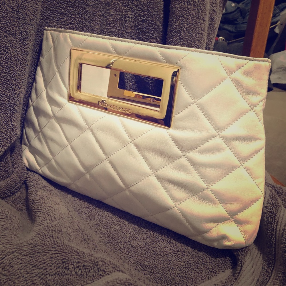 MICHAEL KORS Brand New/Never Used White Clutch Bag